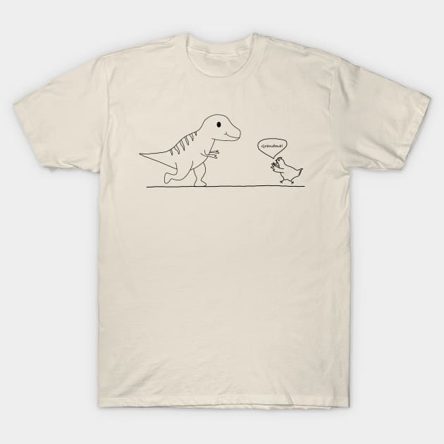 T-Rex evolution into chicken (Grandma) T-Shirt by Earl Grey